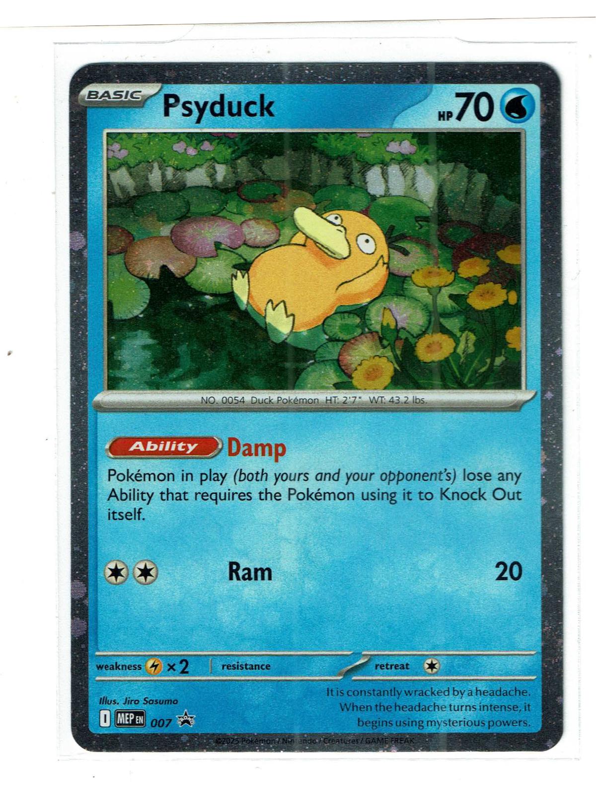 Psyduck (Cosmos Holo) 007 Promo ME: Mega Evolution Promo Pokemon Near Mint