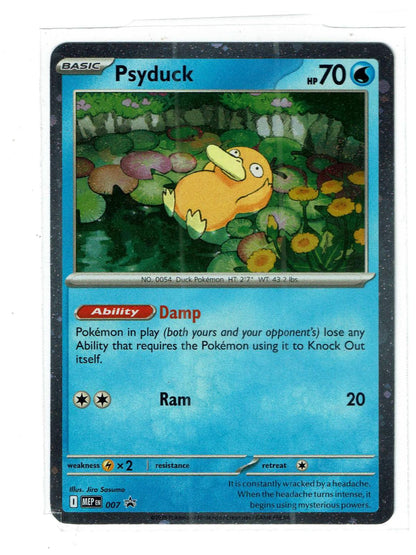 Psyduck (Cosmos Holo) 007 Promo ME: Mega Evolution Promo Pokemon Near Mint