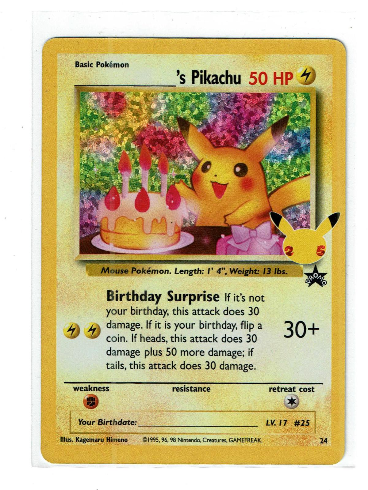 _____'s Pikachu 24 Celebrations: Classic Collection Pokemon Holo NM