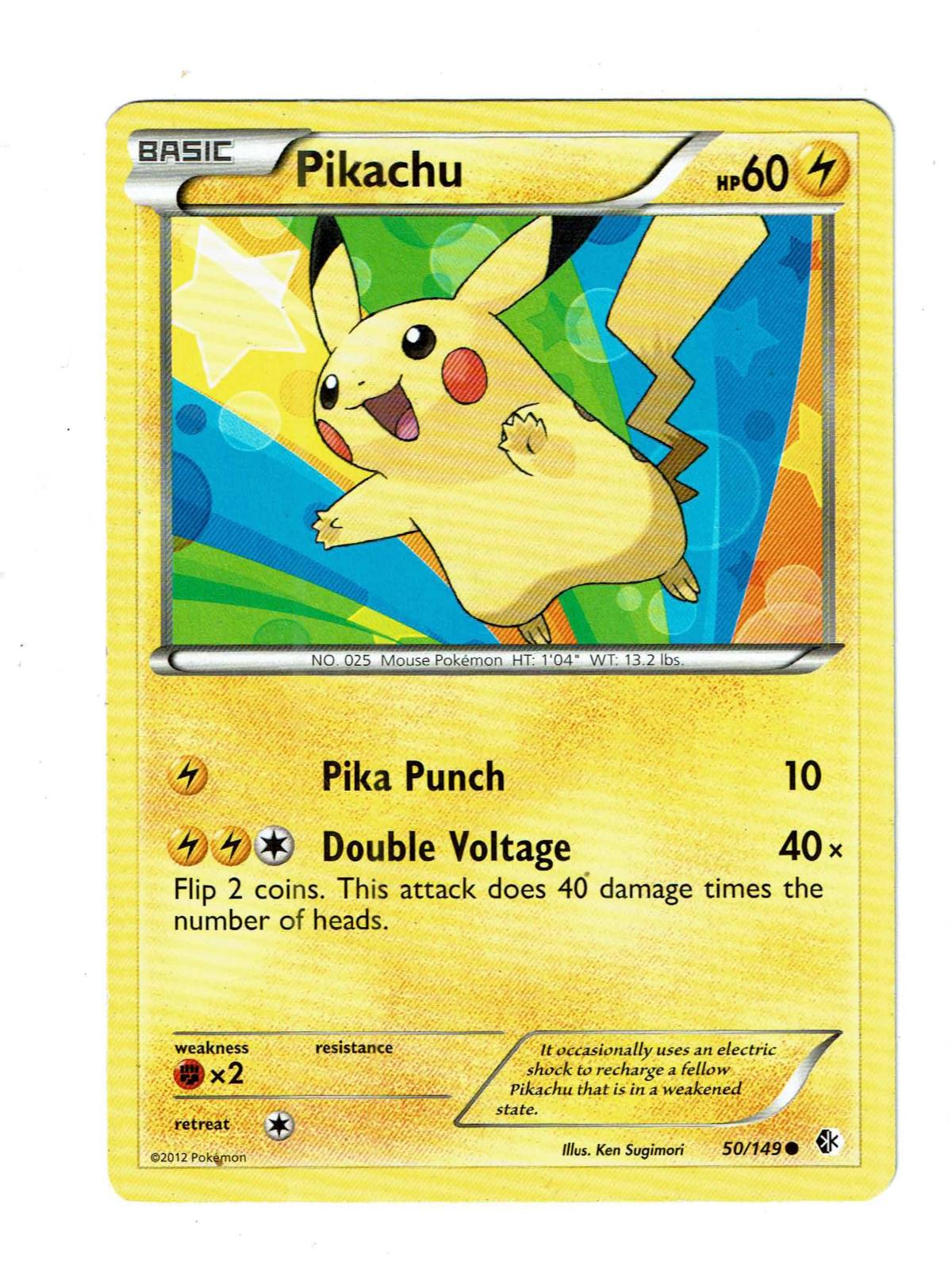 Pikachu 50/149 Common Boundaries Crossed Pokemon Near Mint