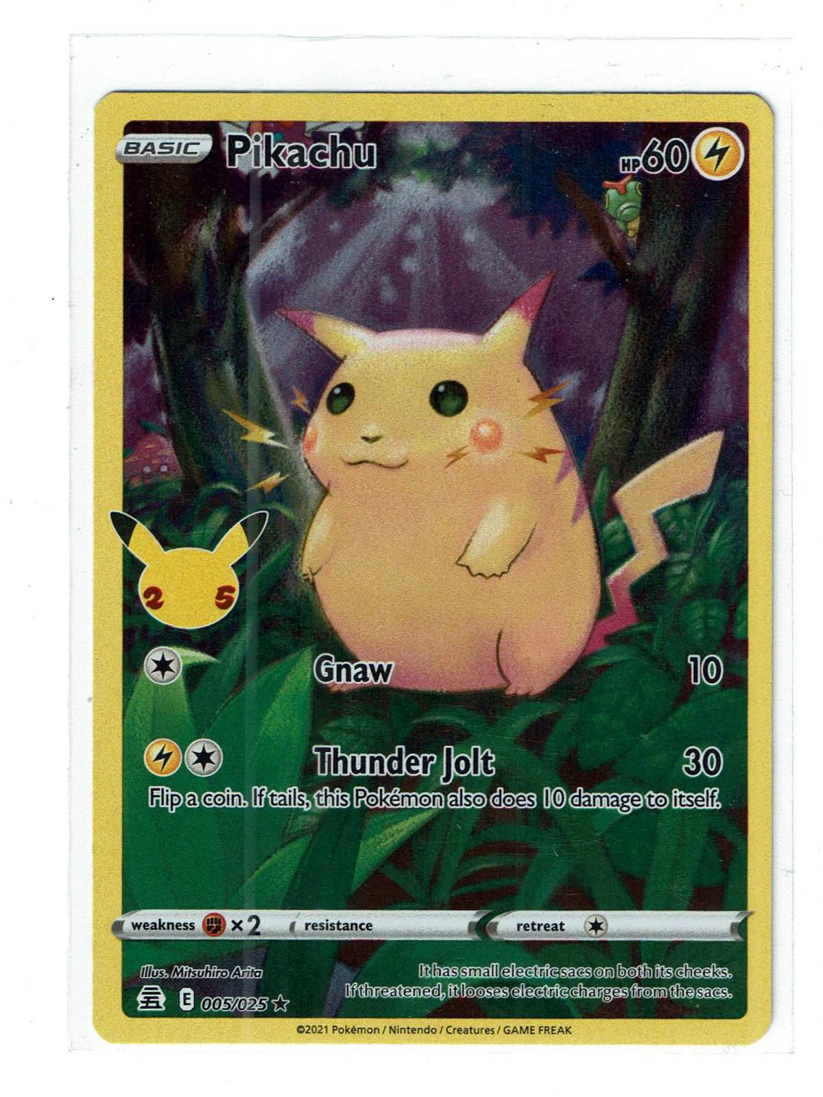 Pikachu 005/025 Holo Rare Celebrations Pokemon Near Mint (2)