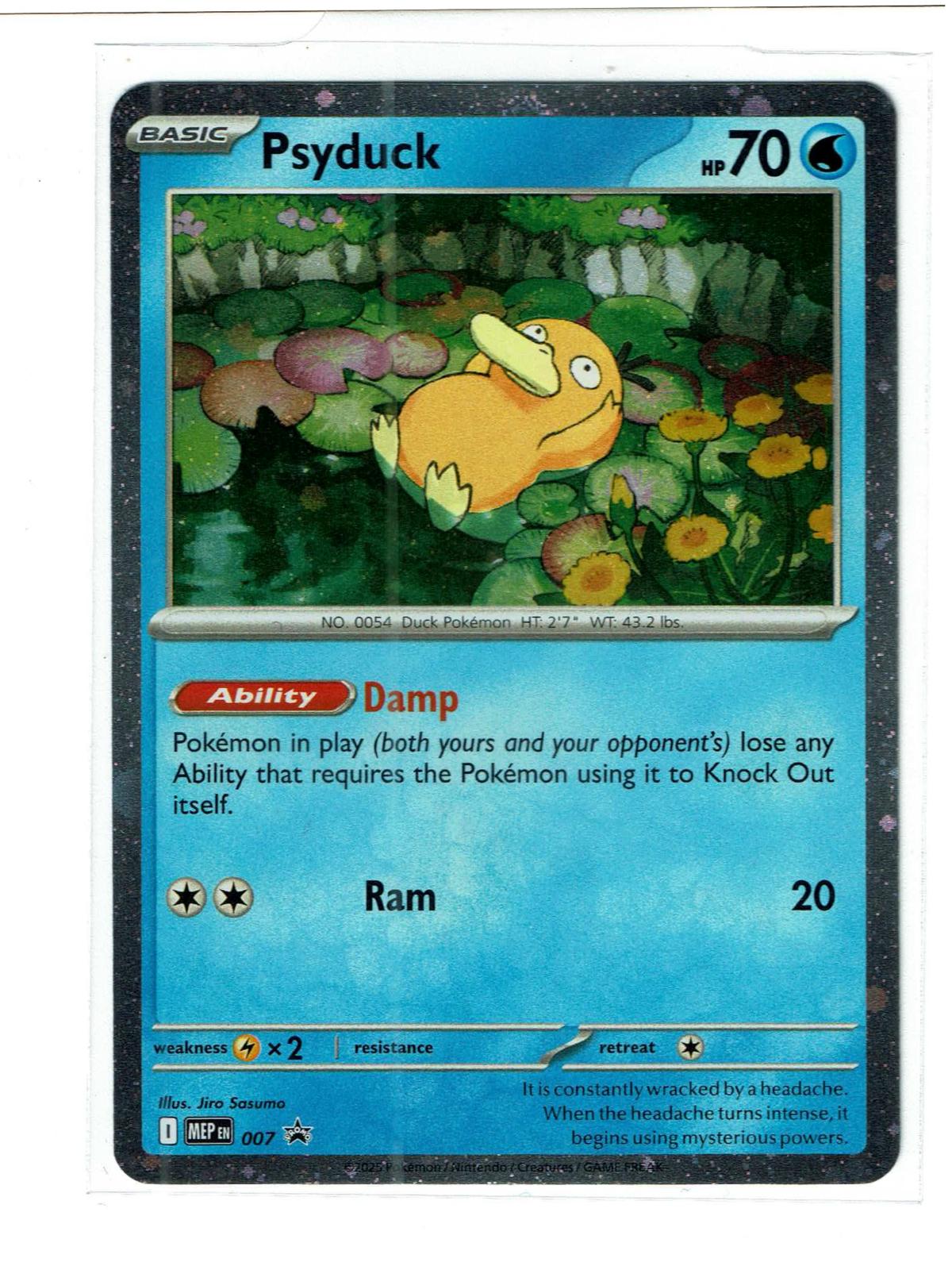 Psyduck (Cosmos Holo) 007 Promo ME: Mega Evolution Promo Pokemon Near Mint