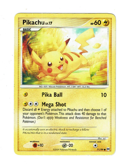 Pikachu 71/99 Common Arceus Pokemon Near Mint