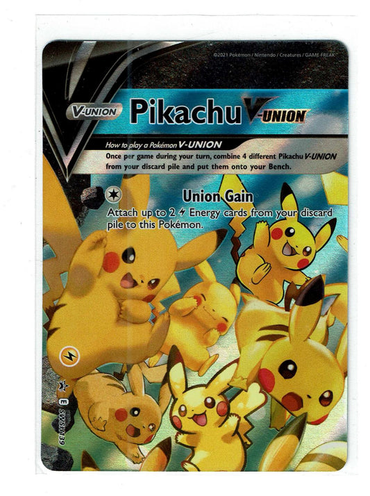 Pikachu V-Union SWSH139 Holo Promo Sword & Shield Promo Pokemon Near Mint