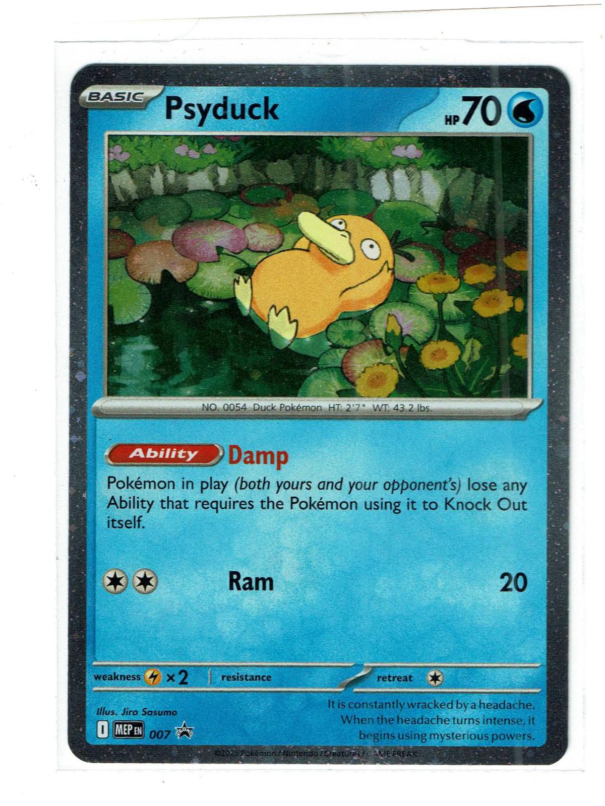 Psyduck (Cosmos Holo) 007 Promo ME: Mega Evolution Promo Pokemon Near Mint
