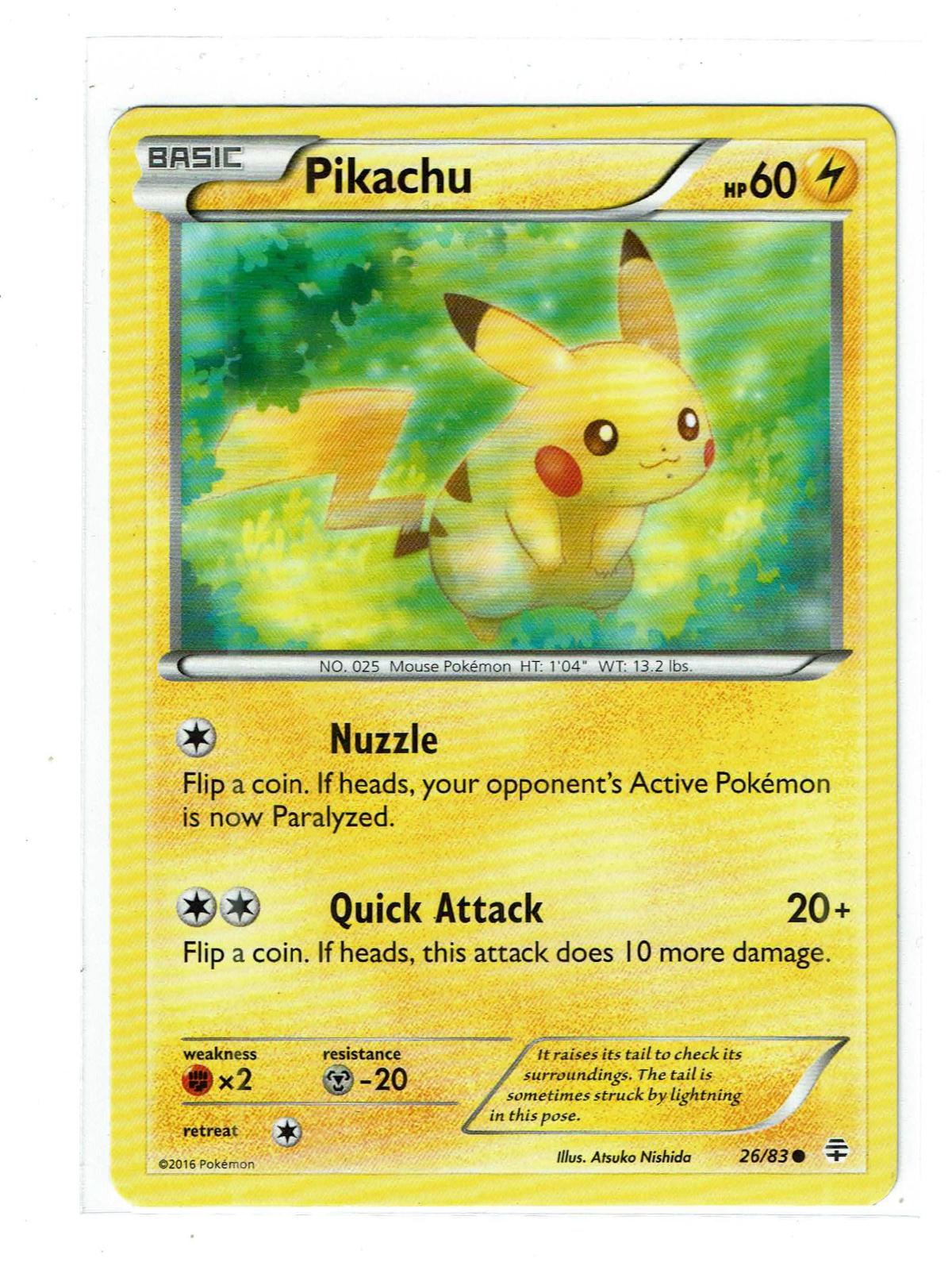 Pikachu 26/83 Common Generations Pokemon Near Mint