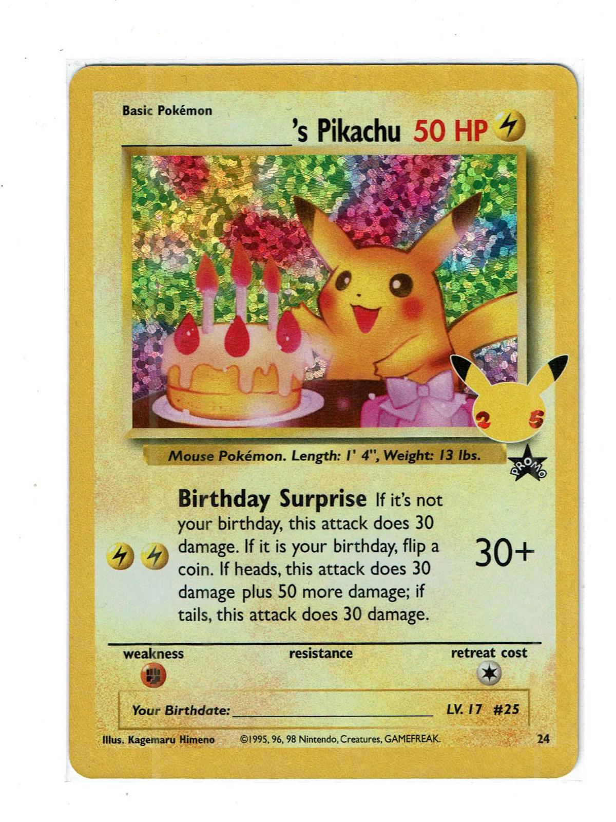 _____'s Pikachu 24 Celebrations: Classic Collection Pokemon Holo NM