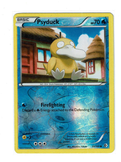 Psyduck 33/149 Common Boundaries Crossed Pokemon Reverse Holo Near Mint