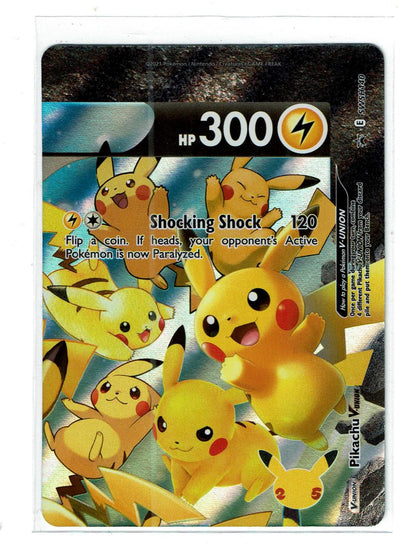 Pikachu V-Union SWSH140 Holo Promo Sword & Shield Promo Pokemon Near Mint