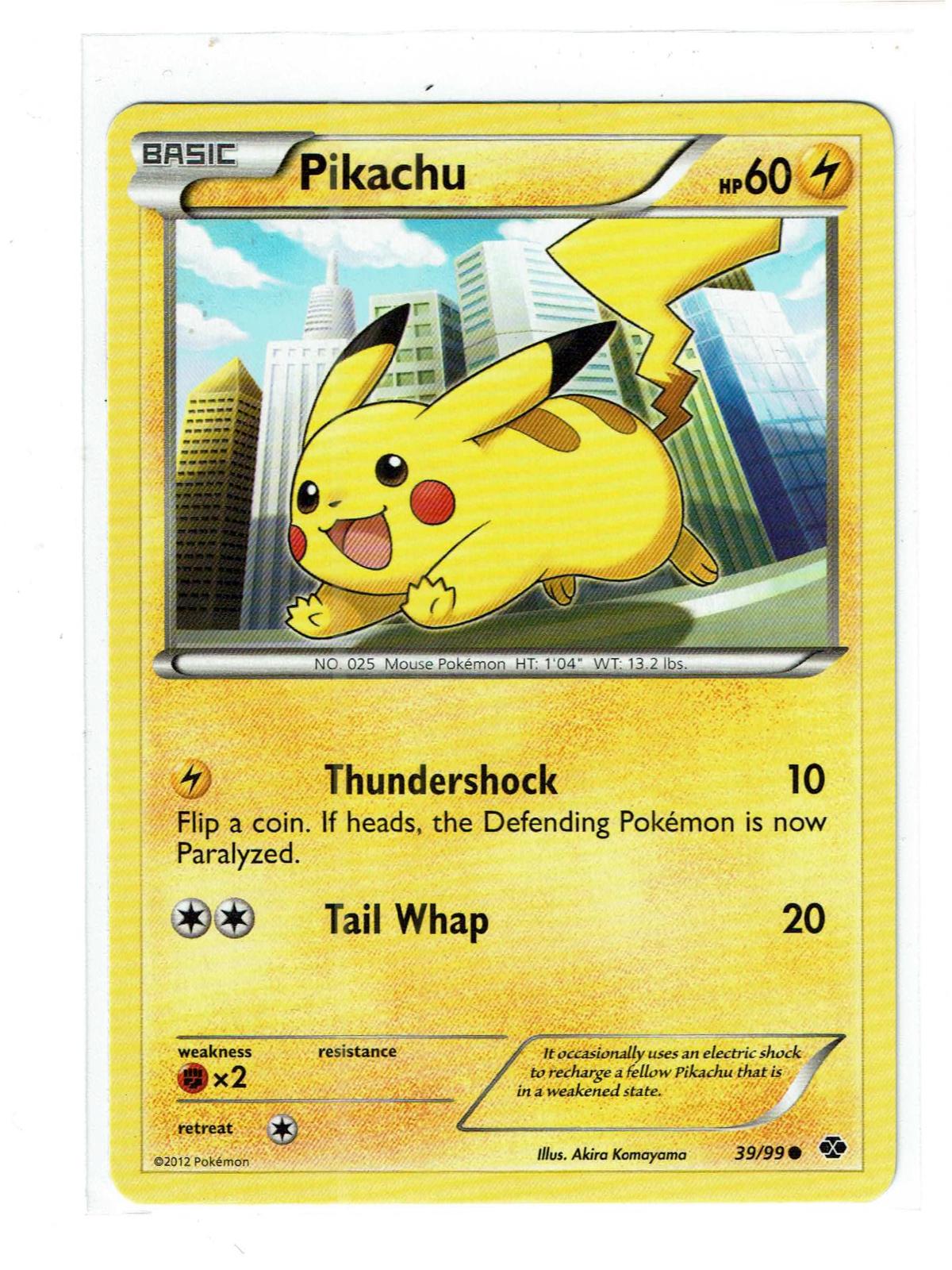 Pikachu 39/99 Common Next Destinies Pokemon Near Mint
