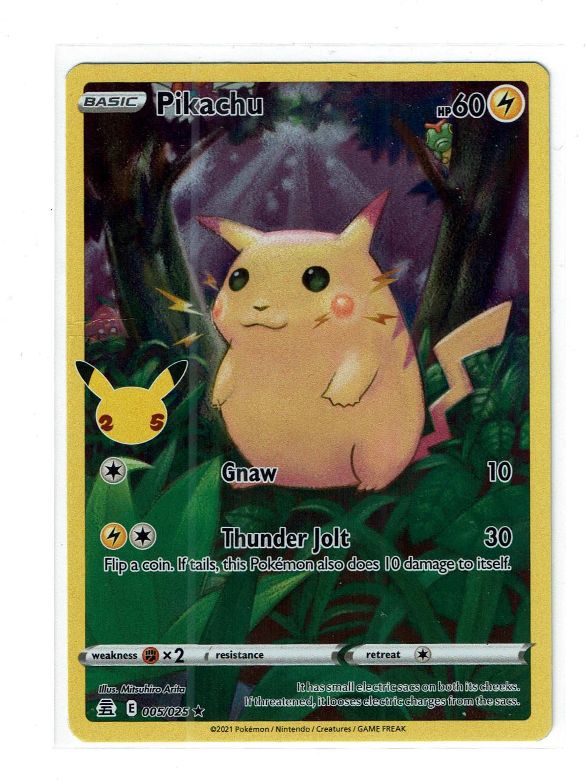 Pikachu 005/025 Holo Rare Celebrations Pokemon Near Mint (1)
