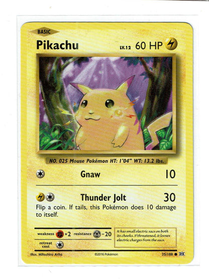 Pikachu 35/108 Common Evolutions Pokemon Near Mint