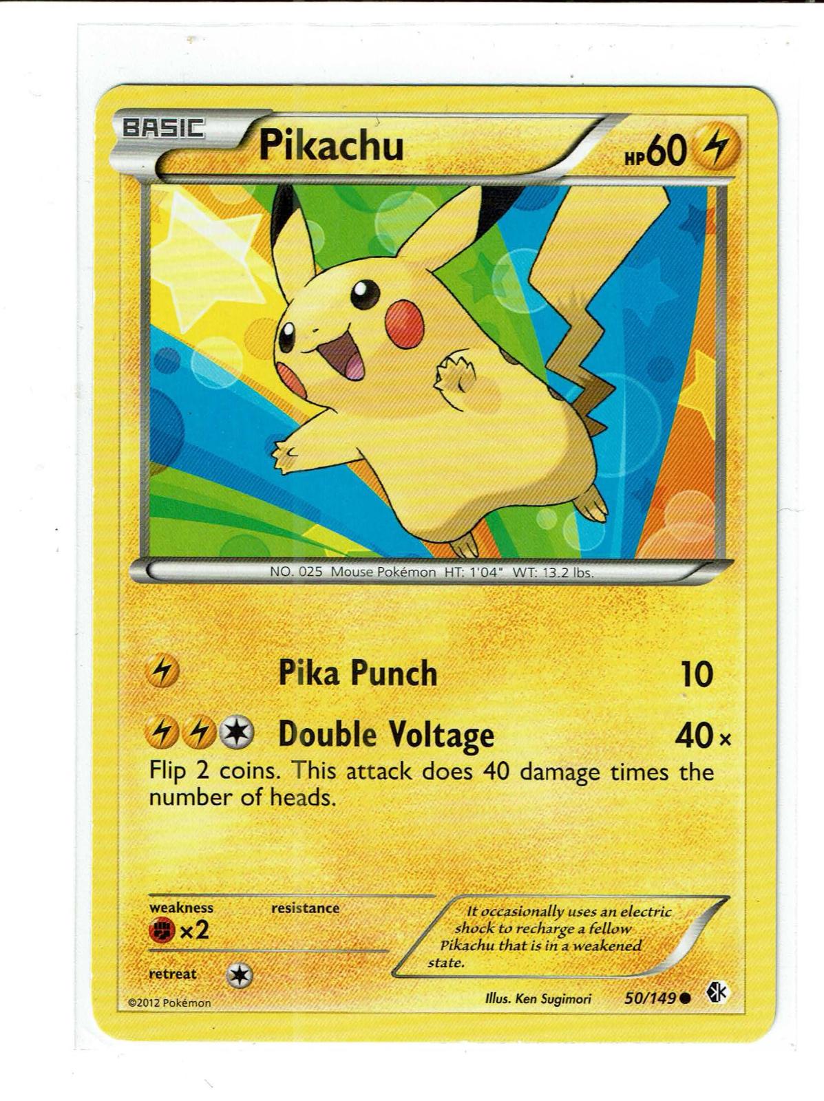 Pikachu 50/149 Common Boundaries Crossed Pokemon Near Mint